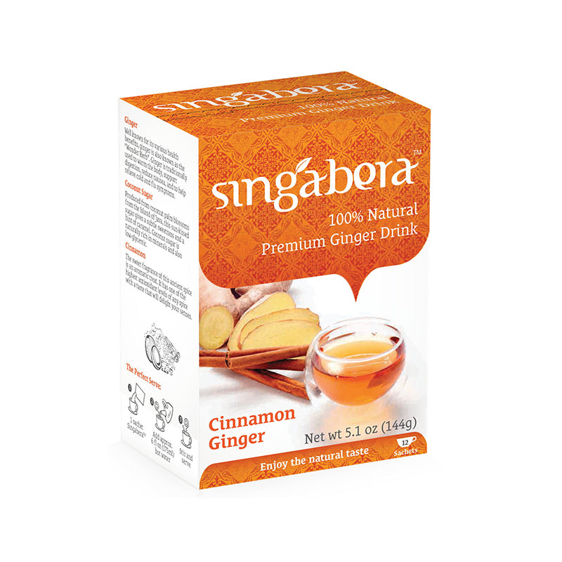 Singabera Premium Ginger Drink - Cinnamon 5.1 oz (144gr)
