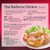 Asian Home Gourmet Thai Barbecue Chicken cooking instructions and the cooked dish. 