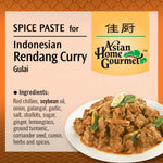 Asian Home Gourmet spice paste for Indonesian Rendang Curry ingredients list. 