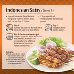 Asian Home Gourmet Marinade for Indonesian Meat Satay cooking instruction. 